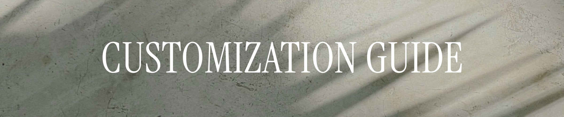 Customization guide banner on sunlit aesthetic textured background for personalizing your luxury girls trip travel itinerary template in Canva