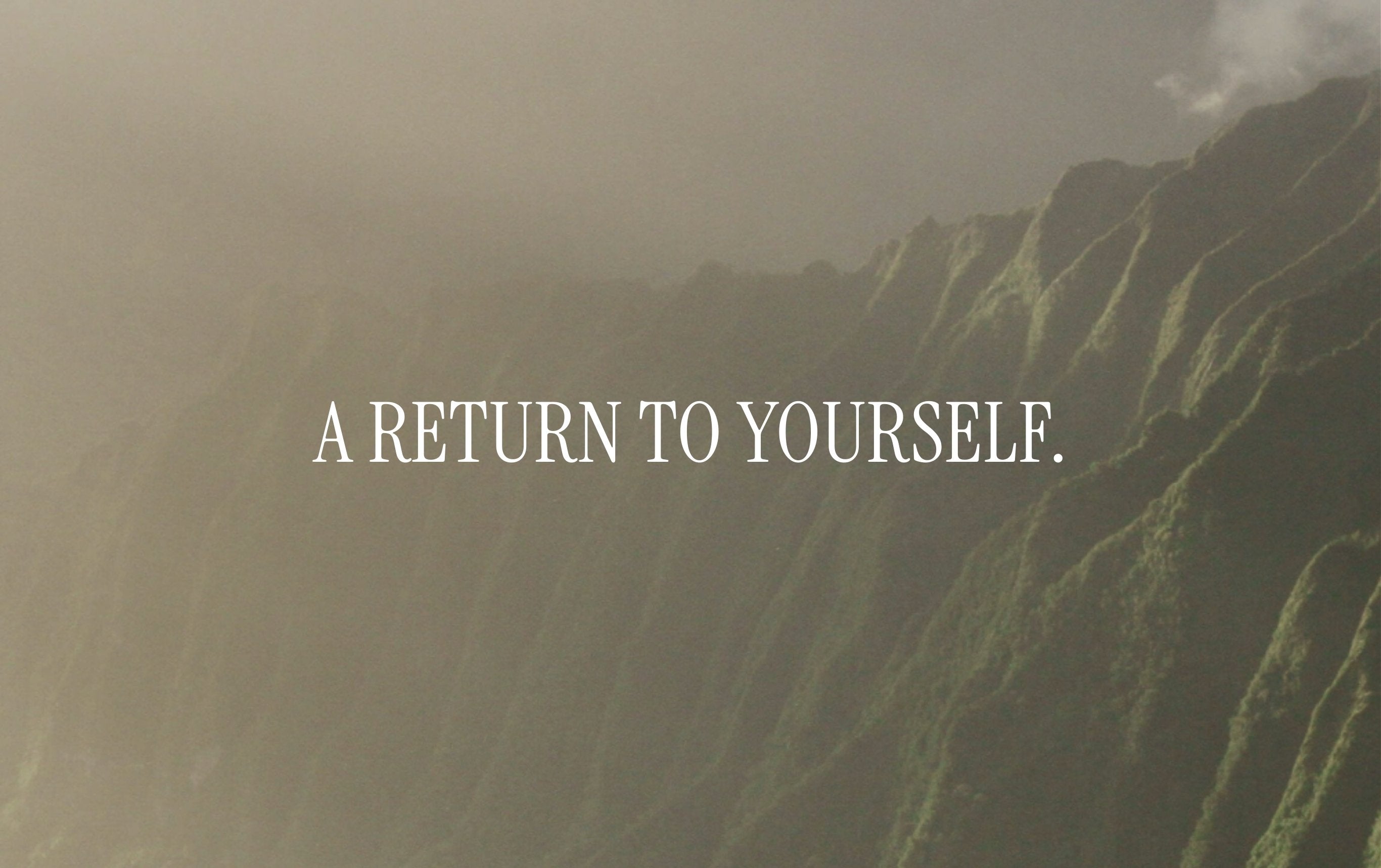 Misty mountain landscape in maui hawaii for slow soulful escapes collection, intentional luxury travel and mindful girls trip inspiration